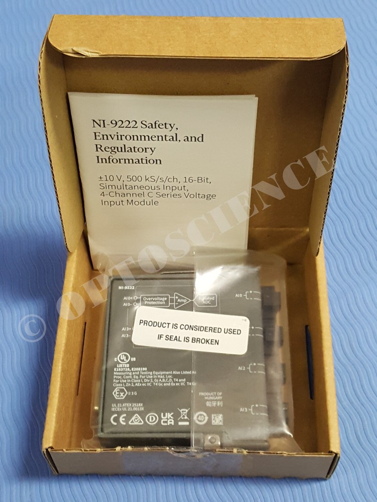 NEW - National Instruments 9222 cDAQ Analog Input Module, Simultaneous Sampling