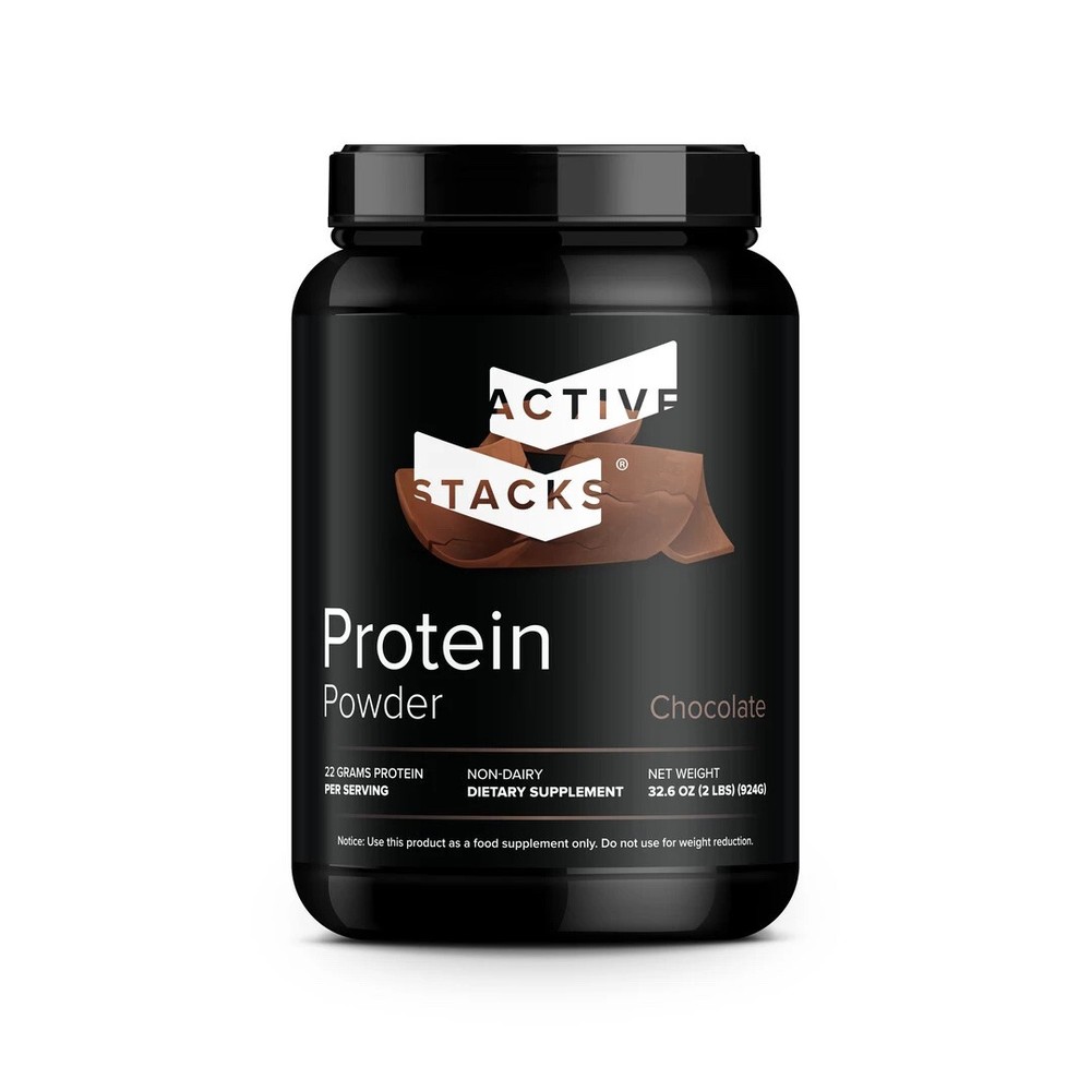 Active Stacks Beef Protein Isolate Powder, Chocolate 2lb
