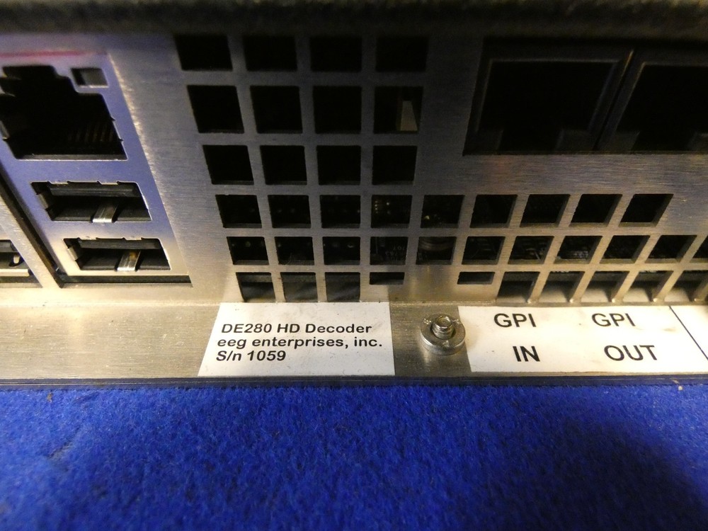 EEG DE280 HD Caption Decoder (tested to power on, NO Login, NO Password)