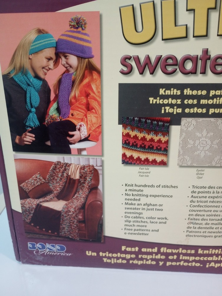Ultimate Sweater Machine Knitting System Fast & Easy Knitting Preowned