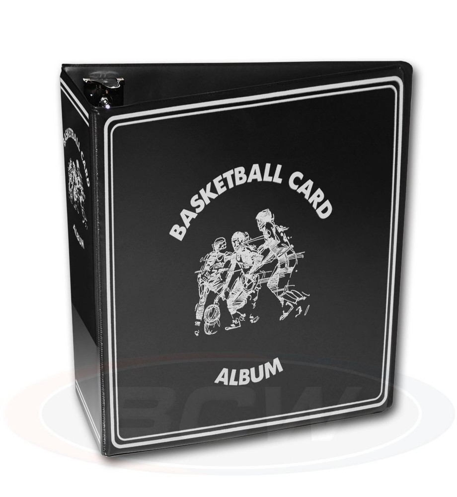 BCW Black Basketball 3" D-Ring Album