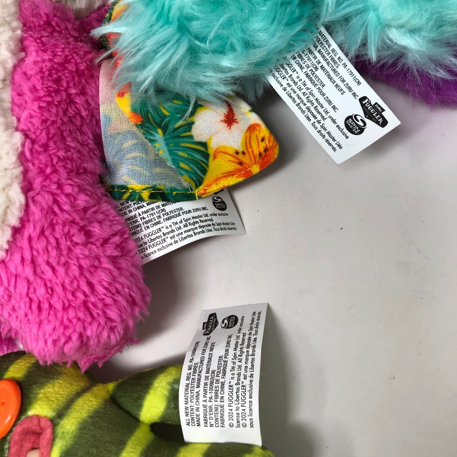 Fuggler Plush Monster Lot Sketchy Squirrel Yawper Pomeranian Indecisive Clip