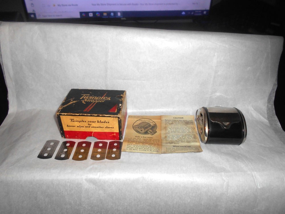 Twinplex Stropper Razor Sharpener W/ Instructions G-100 - Gillette/Probak