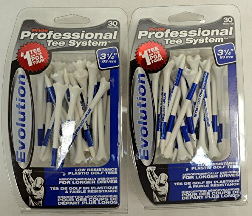 Pride Performance PTS 3 1/4" tees, 30 count pack, 2-PACK SPECIAL, new