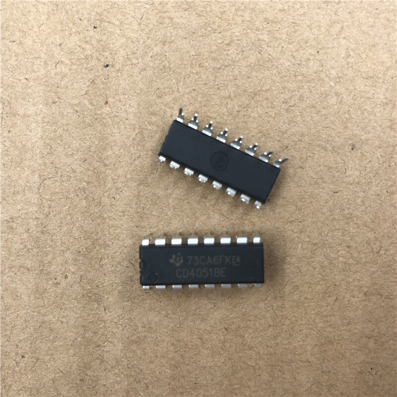 10PCS CD4051BE New Best Analog Multiplexer Single 8''1 16-Pin PDIP Tube