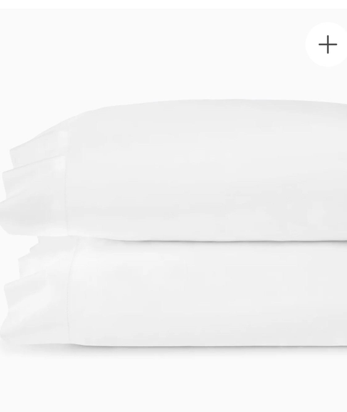 Sferra Giza 45 Egyptian cotton Percale 1835 White King pillowcases 2ct New