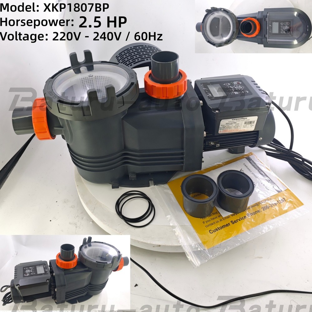 NEW 2.5HP Variable Speed 10567GPH High Flow Energy Efficient Pool Pump for Pool
