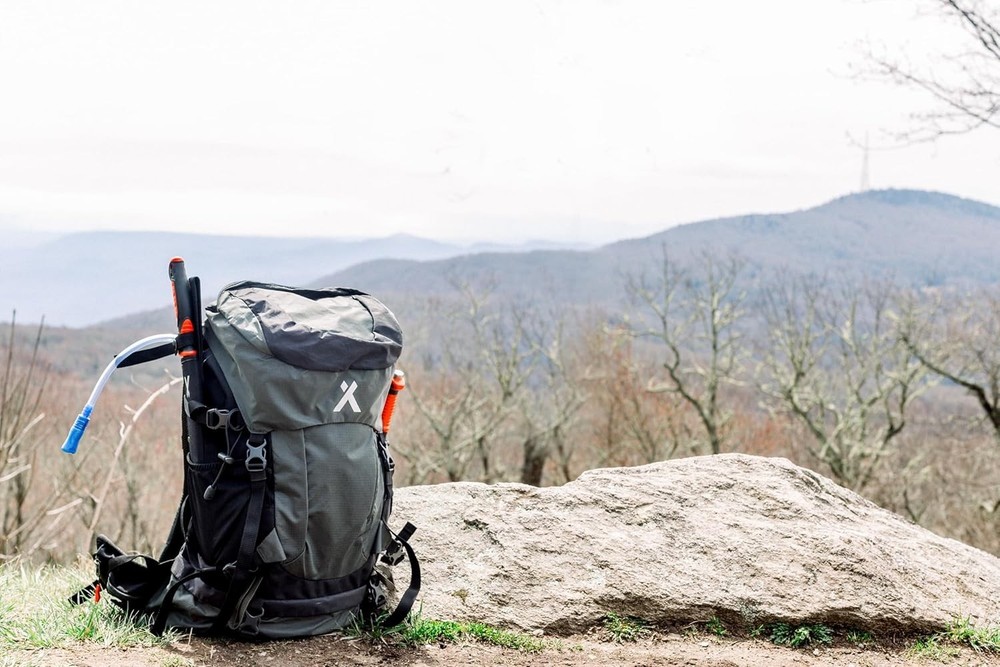 Bear Grylls 45L Hiking Hydration Backpack, Day Pack With 2L Water Bladder, Li...