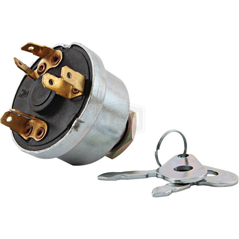 Ignition Switch 3 Position 6 Terminal Momentary Threaded Stem