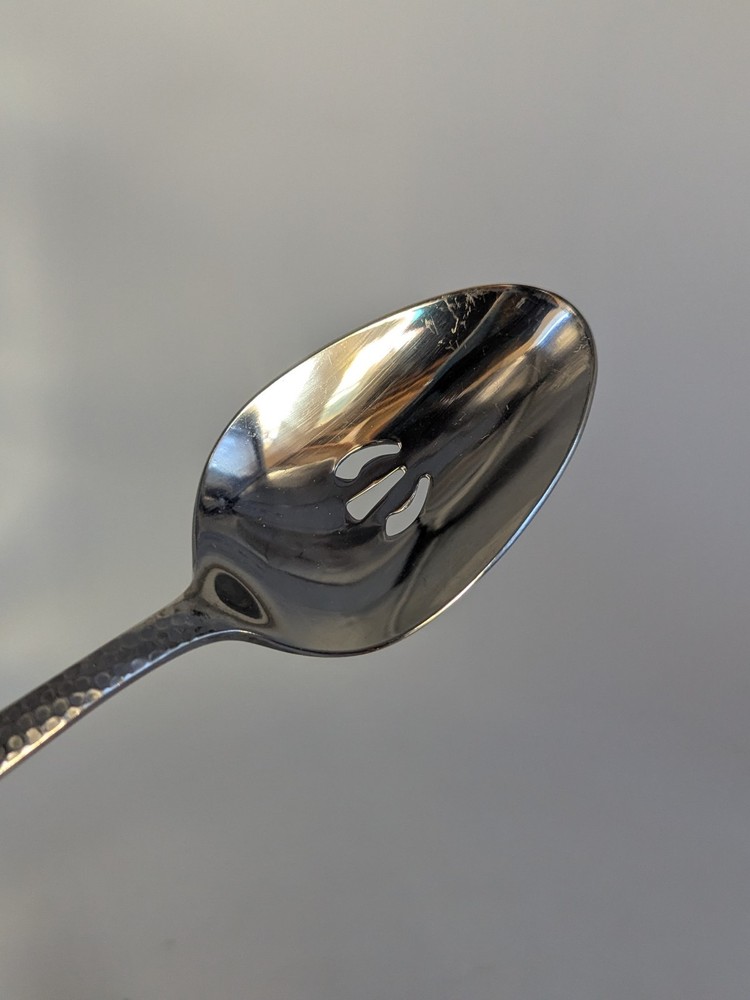 5 Piece Oneida Hammered Handle Design - SERVING UTENSILS -