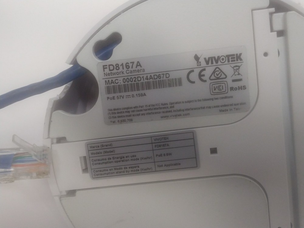 VIVOTEK FD8167A NRTWORK CAMERA POE ( READ )