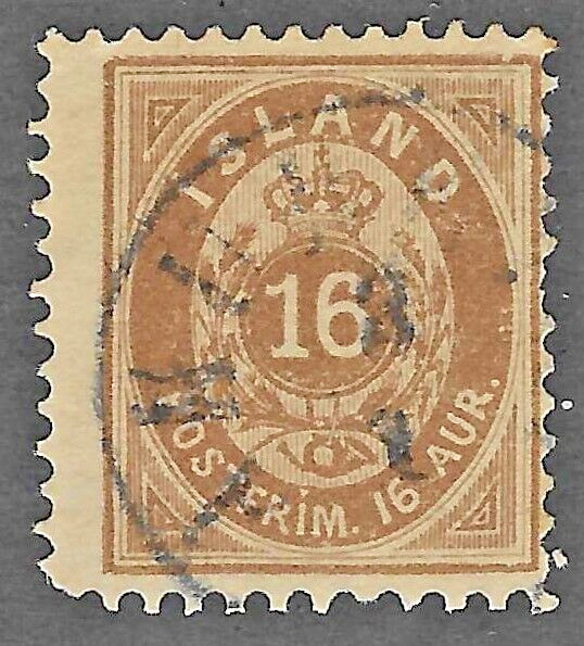 Iceland (1896) - Scott # 27,    Used