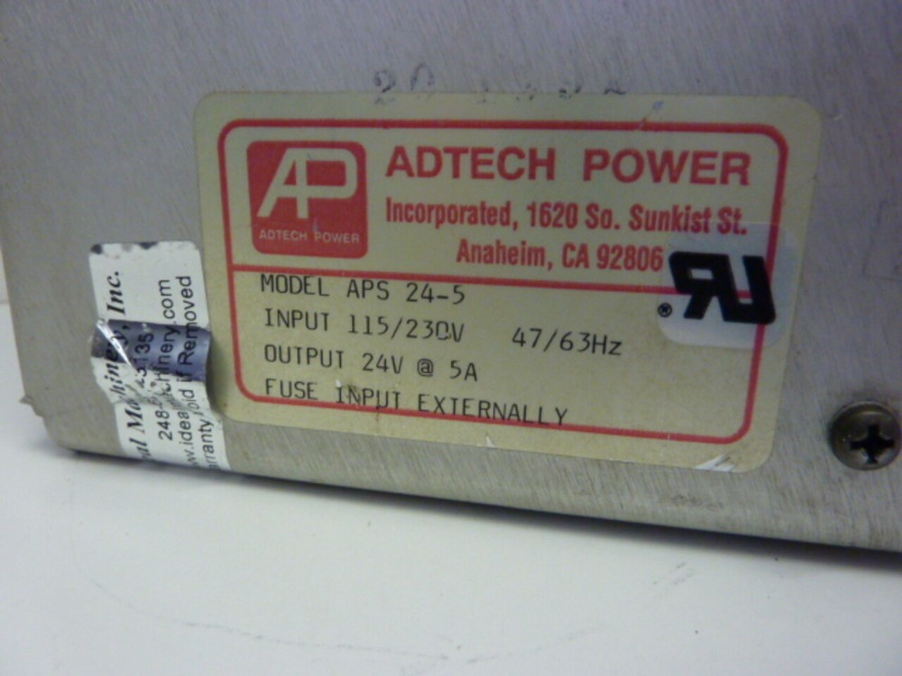 ADTECH POWER Power Supply APS 24-5 Used #7756