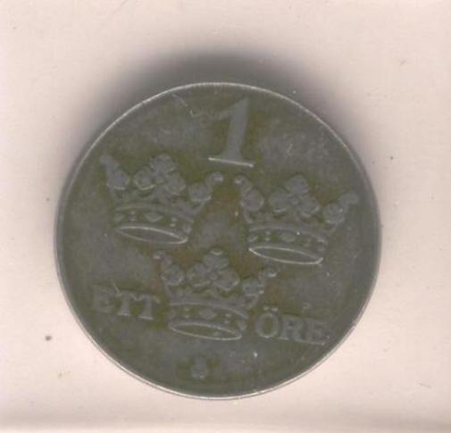 Coin 143 Sweden 1945 1 ore