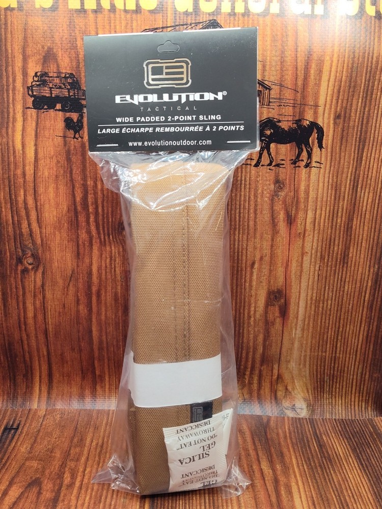 Evolution Tactical Wide Padded 2 Point Sling NIP Coyote 900D/PVC Construction