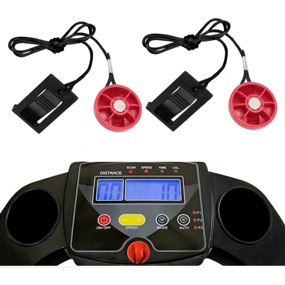 2PCS Universal Treadmill Safety Key Magnet Round Insert Style,Compatible with...
