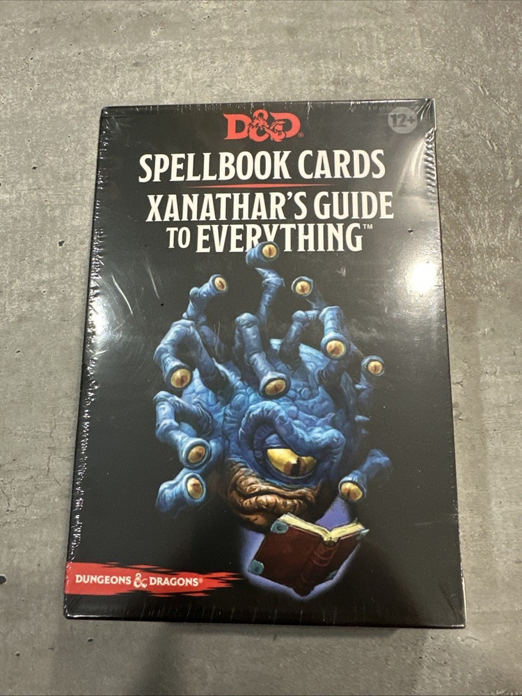 Dungeons & Dragons Xanathar's Guide to Everything Spellbook Cards  D&D