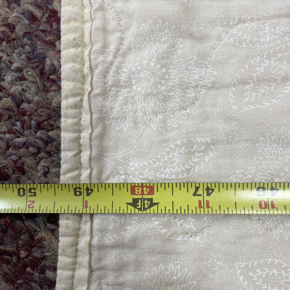 Butterfly Patchwork Pattern Quilt Lap Throw 16 Patch 49”x50” Hand Stitched