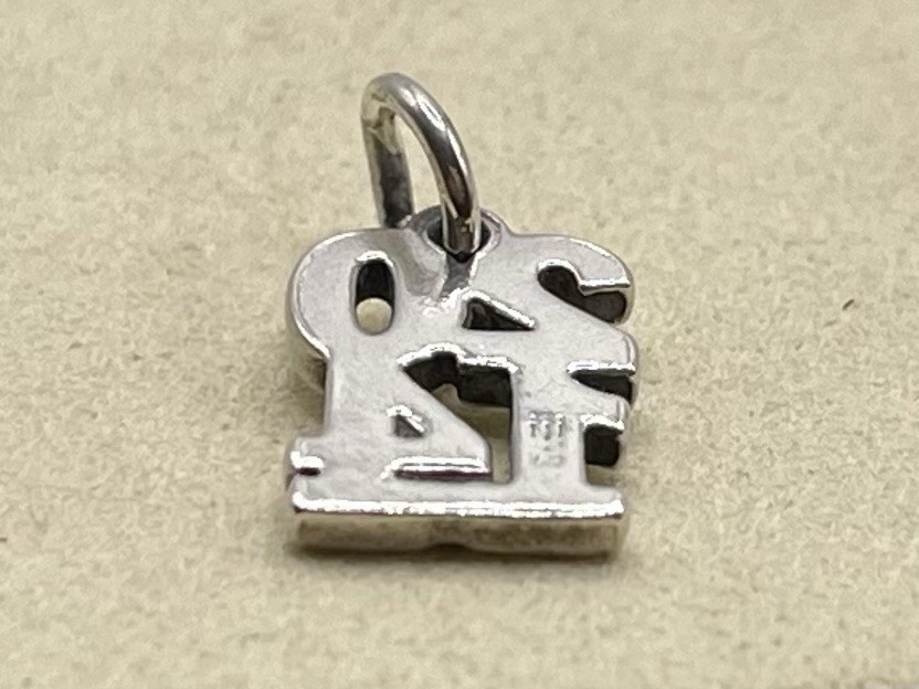 RETIRED James Avery Stacking 2014 Year Memory Graduation Charm Uncut Loop 925