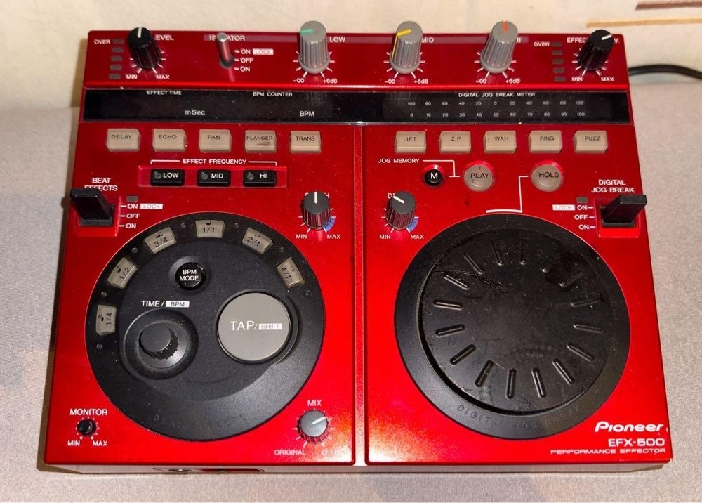 Pioneer EFX-500 DJ Effects Controller Turntable Mixer Performance Effector RED