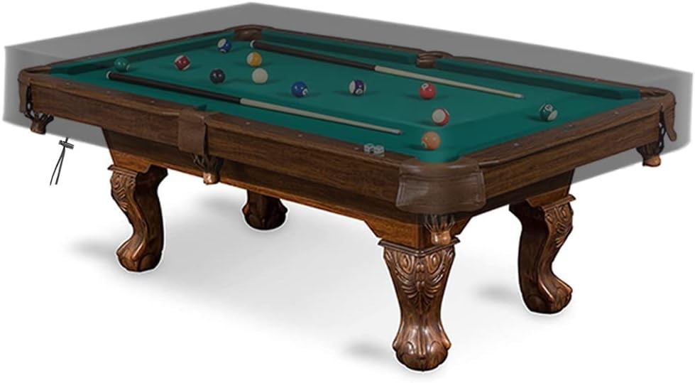 Durable 9FT Pool Table Cover – Windproof & Dustproof for -Round Protection