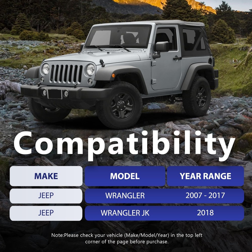 Front Left Right Lower Upper Control Arm 2007-2017 Jeep Wrangler JK 4Pcs