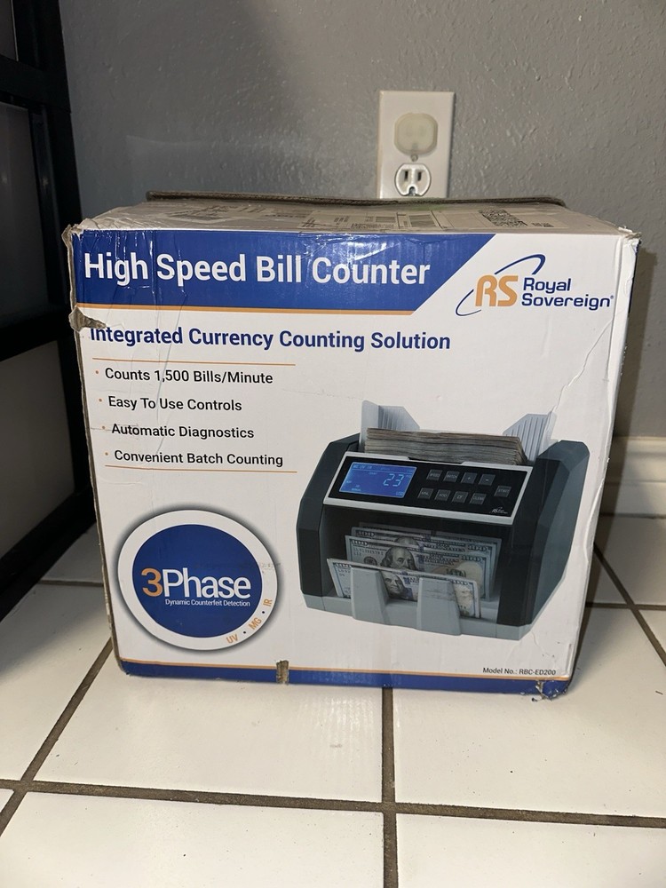 Royal Sovereign Front-Loading Bill Counter RBC-ED250