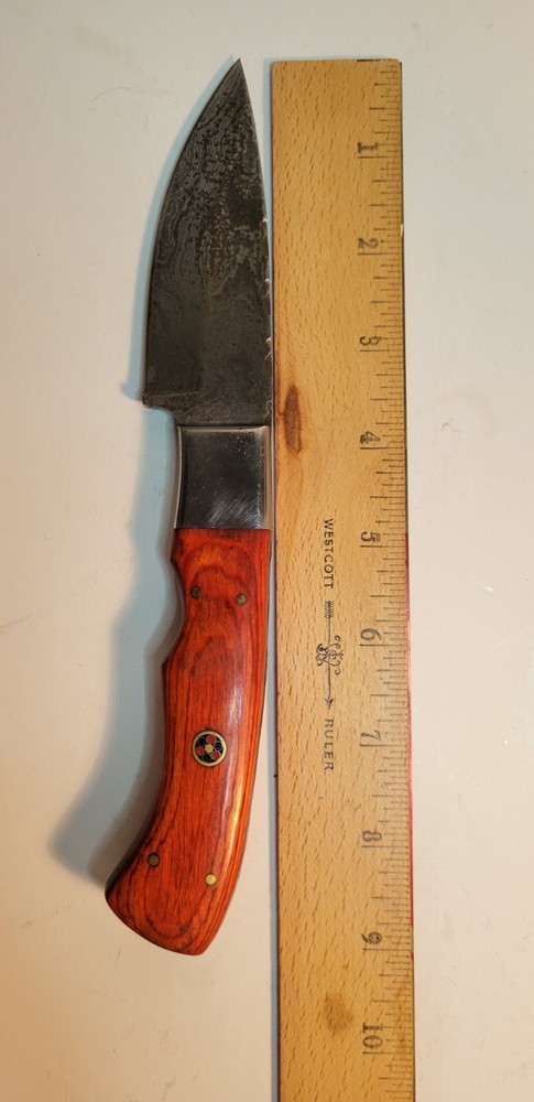 Damascus Fixed Blade Knife with Sheath