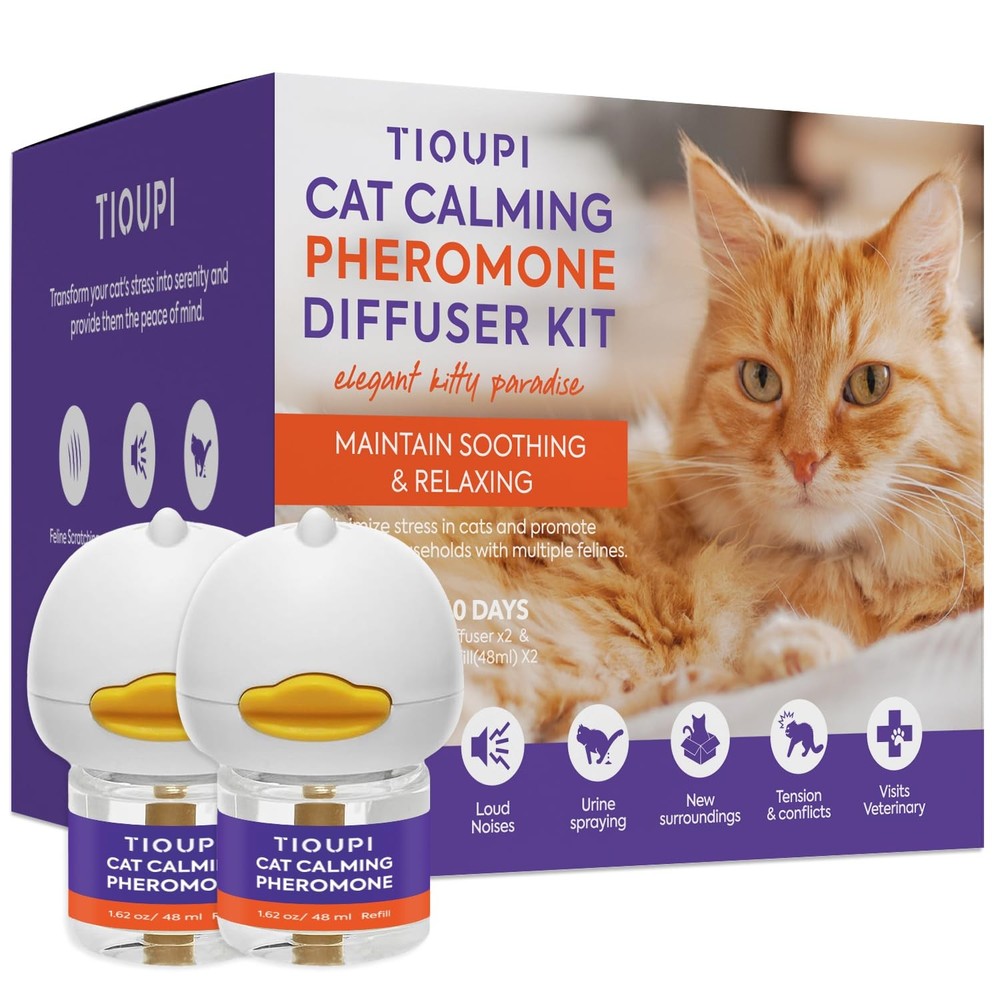 Cat Pheromones Calming Diffuser: 2 Diffusers & 2 Refills Top Value Kit – Cat ...