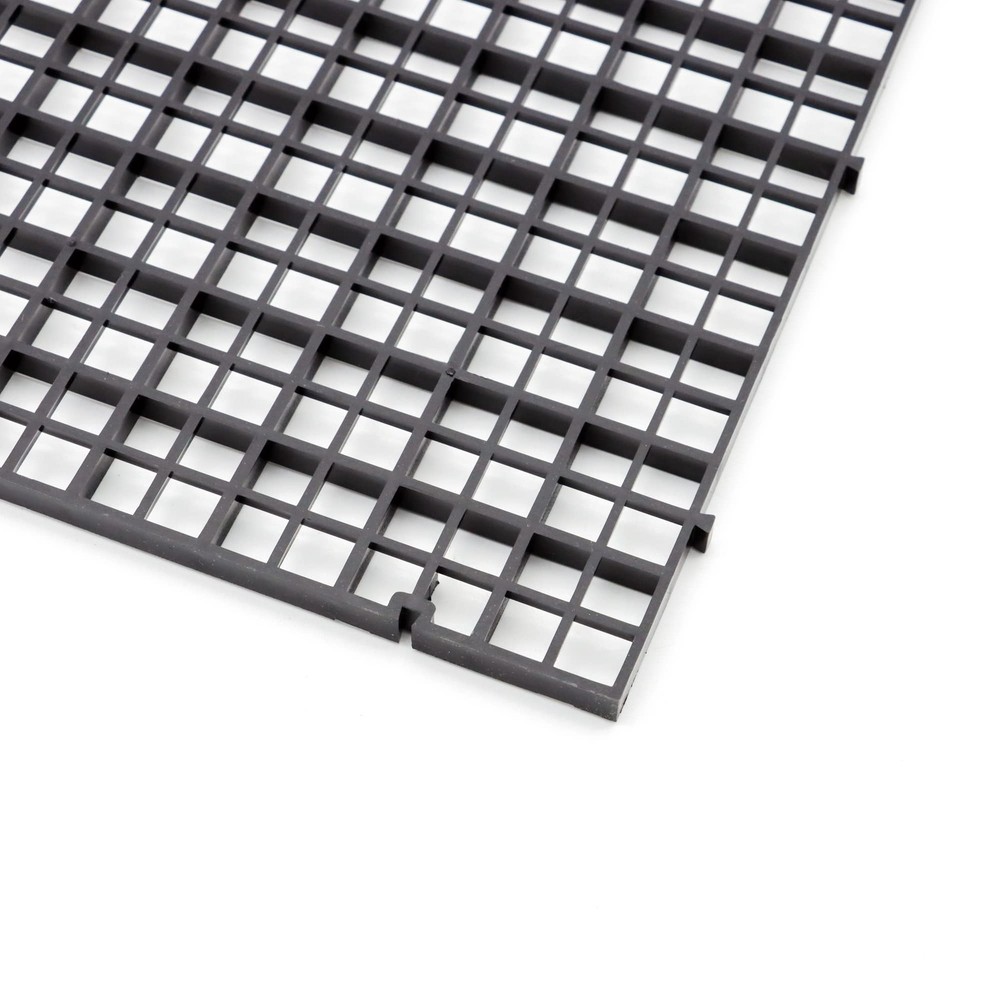 4 PCS Black Aquarium Fish Tank Bottom Isolation Plastic Egg Crate Grid Divider