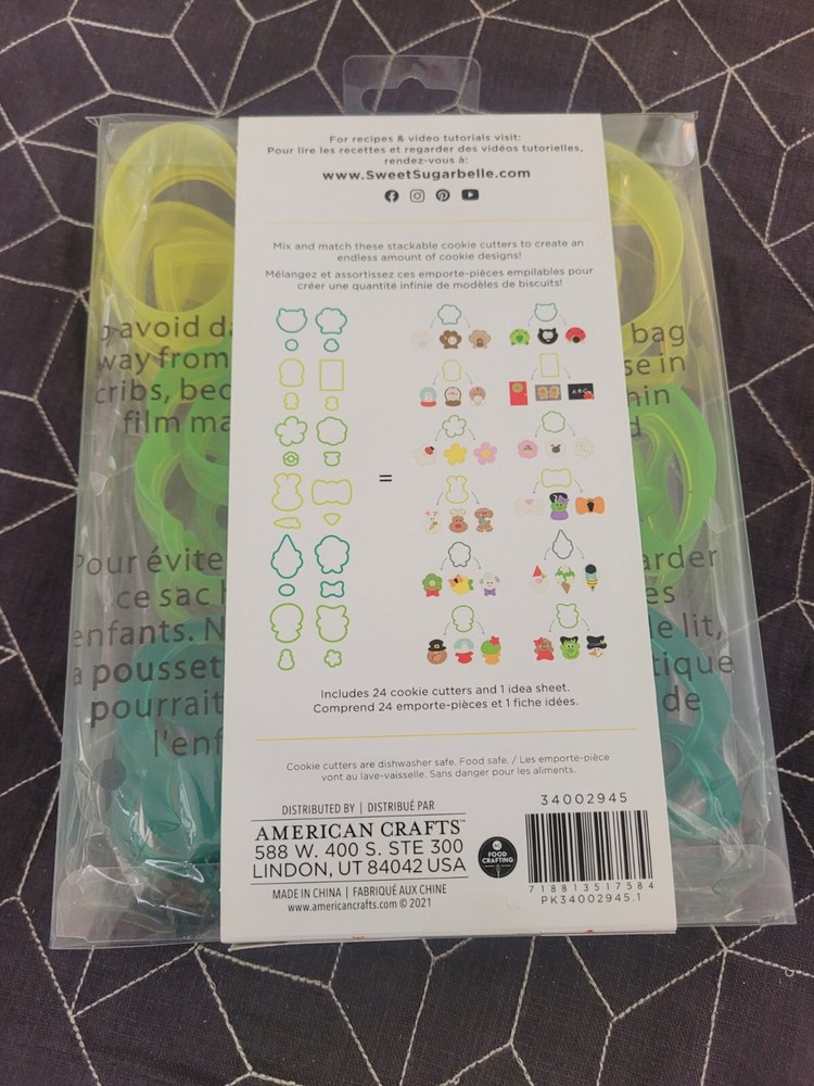 Sweet Sugarbelle Cookie Cutters 24/Pkg-Stackers~NIP~FREE SHIPPING!