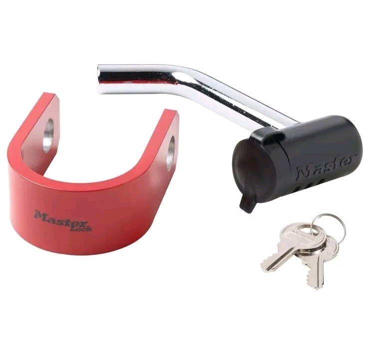 Master Lock Fifth Wheel/King Pin Coupler Latch & Receiver Lock -- 2999DAT