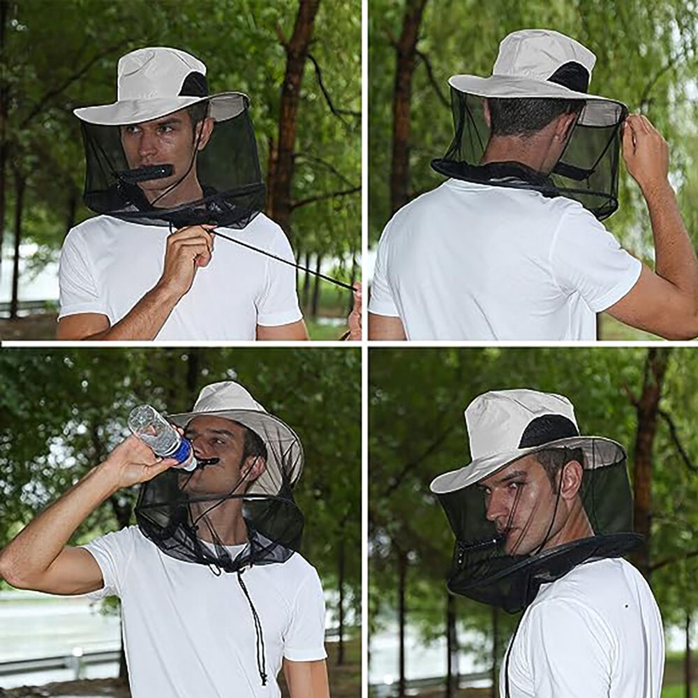 Bee Keeper Hat Beekeeping Anti Mosquito Insect Bug Net Veil Face Head Protection