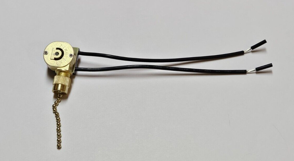 ZING EAR PULL CHAIN SWITCH WITH METAL SHELL FOR CANOPY OR CEILING FAN LIGHT 109G
