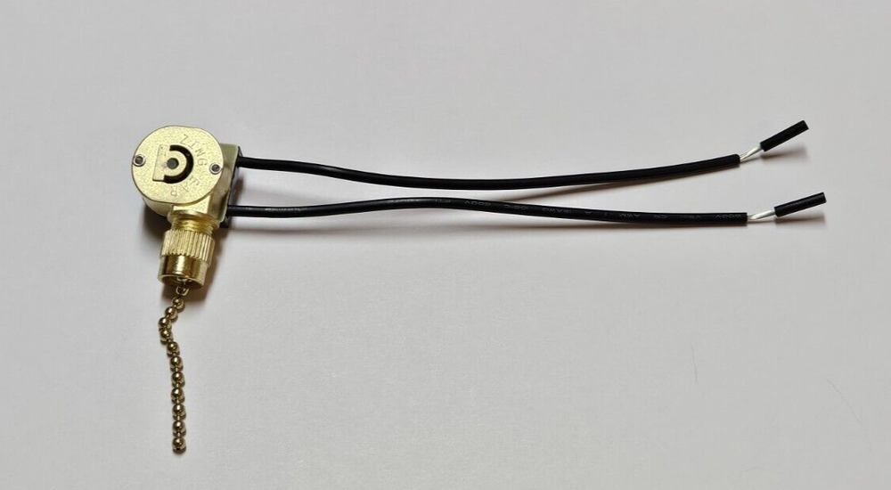 ZING EAR PULL CHAIN SWITCH WITH METAL SHELL FOR CANOPY OR CEILING FAN LIGHT 109G