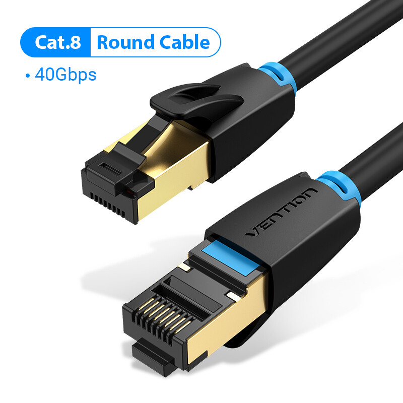 Vention Cat8 Ethernet Cable SSTP 40Gbps 2000MHz Cat 8 RJ45 Network Lan Patch Cor
