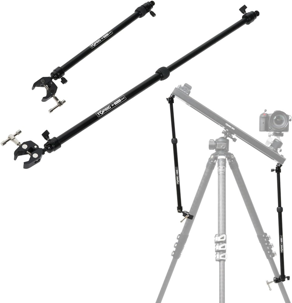 2x Accsoon Camera Slider Support Arm Extendable Adjustable Tripod Stability Arm