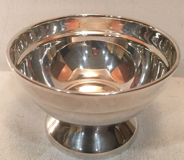 Silverplate Small Footed Candy Nut Dish Bowl