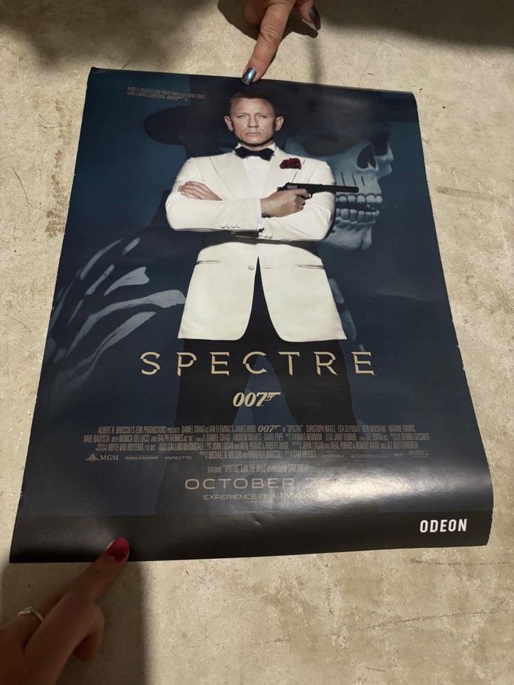James Bond spectre poster 42 cm by 29.5cm