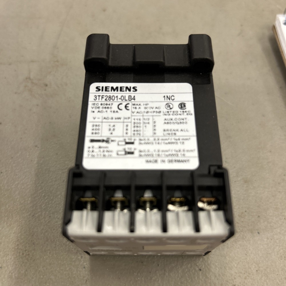 Siemens Contactor 3TF2801-0LB4