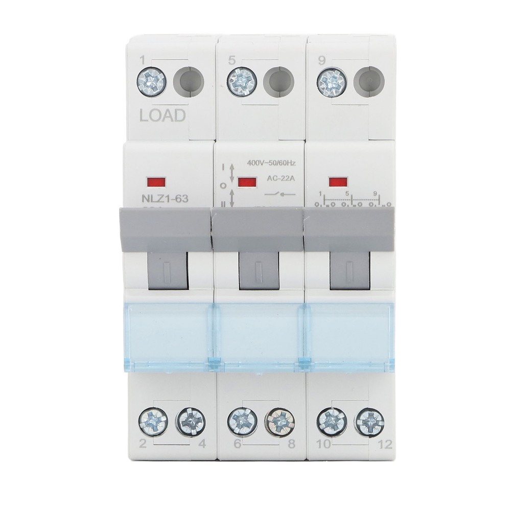 Manual Transfer Switch DIN Rail Mount 3P Interlock Circuit Breaker Switch Part
