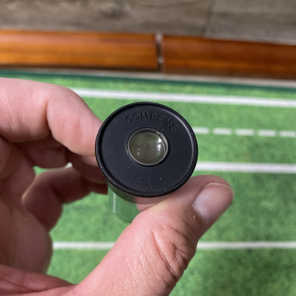 MICROSCOPE PART EYEPIECE COMPENS 5X OPTICS AS IS