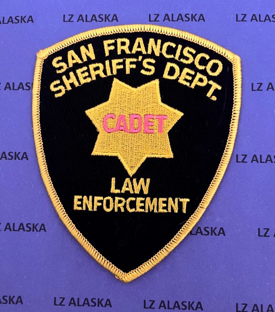 SAN FRANCISCO SHERIFF'S DEPT. CADET LAW ENFORCEMENT PATCH (PD5) SSI