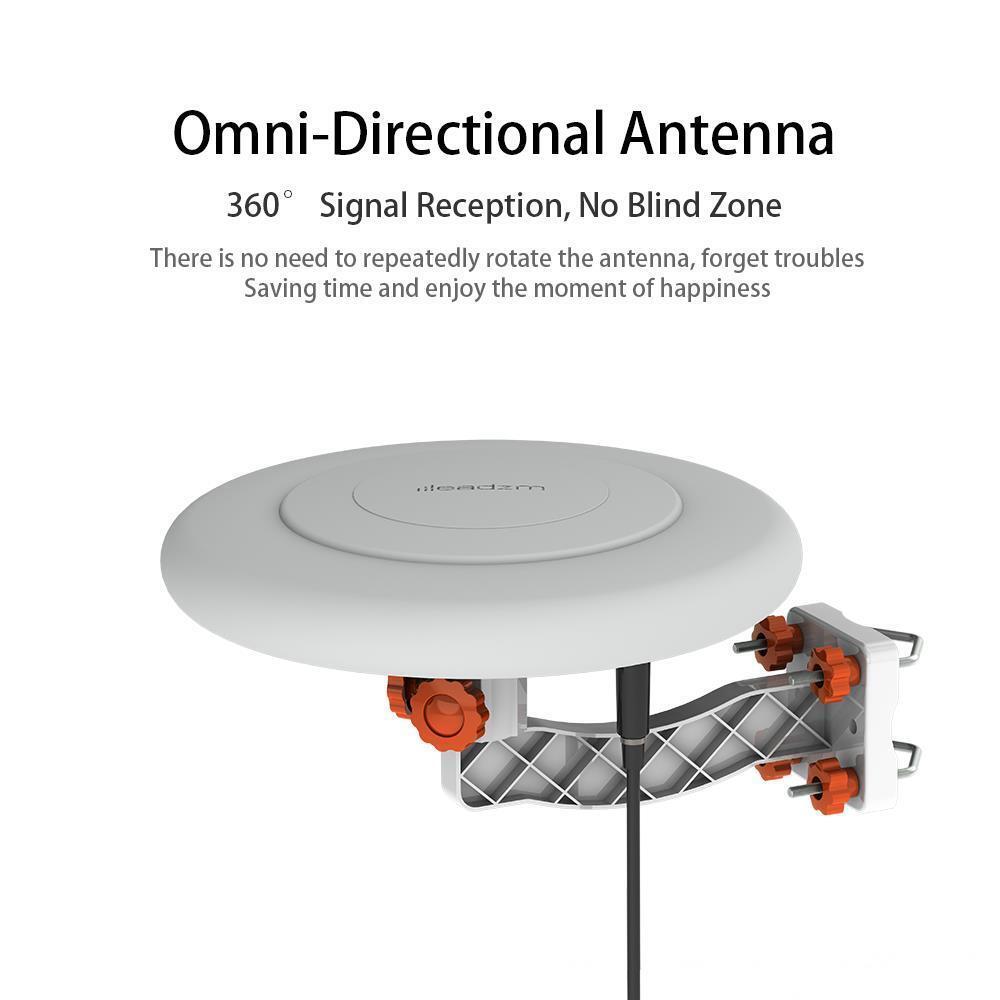 360° Home Video Omni-Directional Outdoor Amplified TV Antenna HDTV 1080P 4K