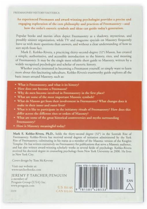 New Freemasonry an Introduction Book by Mark E. Koltko-Rivera, PH.D.