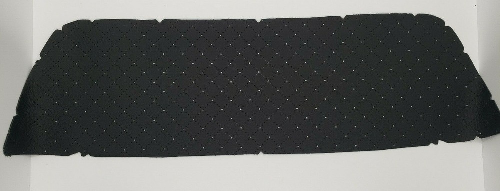 BLACK PERFORATED REMNANT LEATHER 3 PIECES