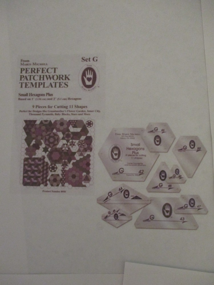 Acrylic Template Set G Marti Michelle Perfect Patchwork Quilts Crafts