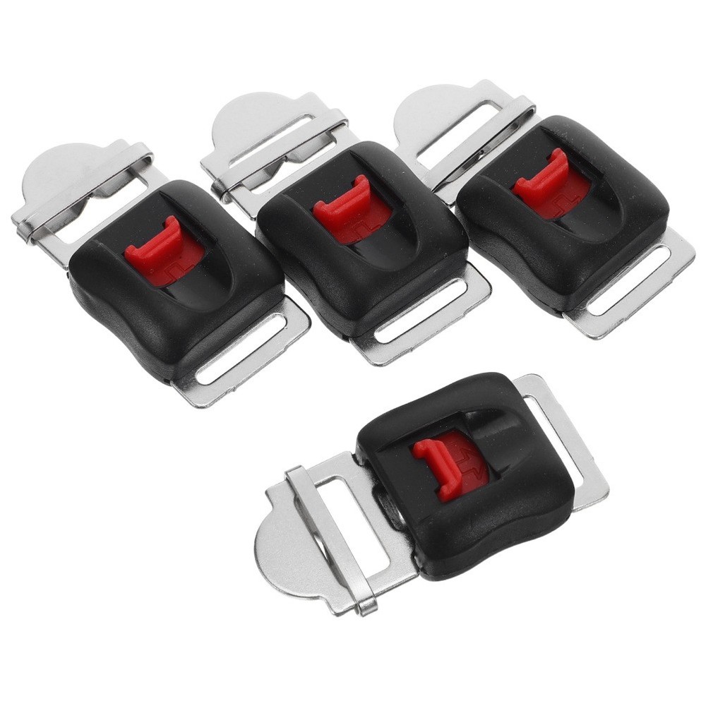 4 Pcs Chin Strap Buckle Replacement Quick Release Buckle for Motorcycle