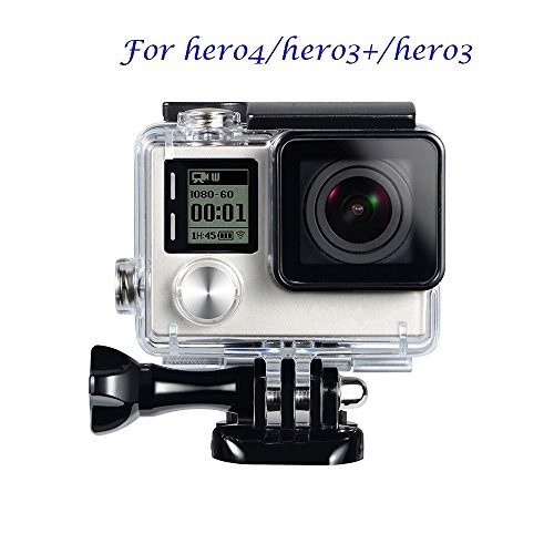 Replacement Waterproof Case Protective Housing for GoPro Hero 4, Hero 3+,