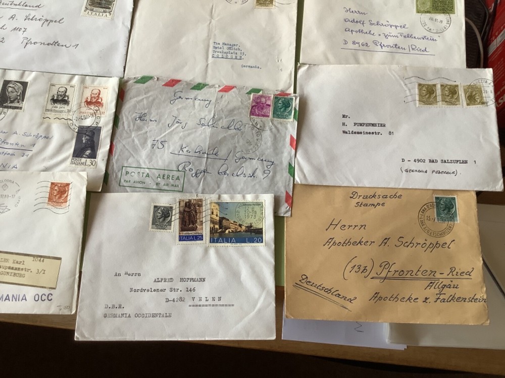 Italy collection postal covers 16 items Ref A2033